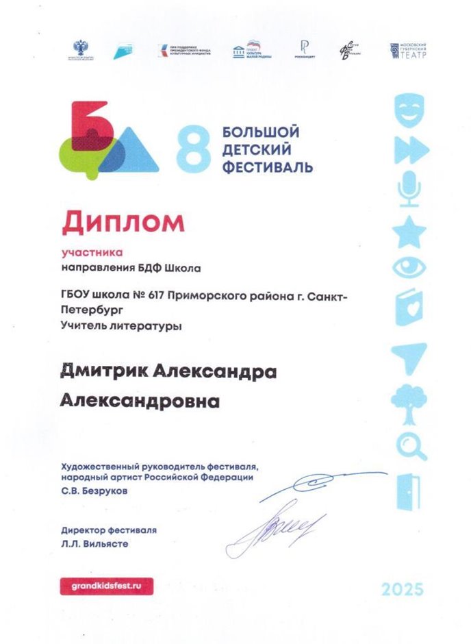 Дмитрик Александра Александровна 2025-2026